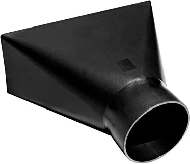 POWERTEC 70151V 4 pollici x 10 pollici. Cappuccio antipolvere Forma imbuto rettangolare