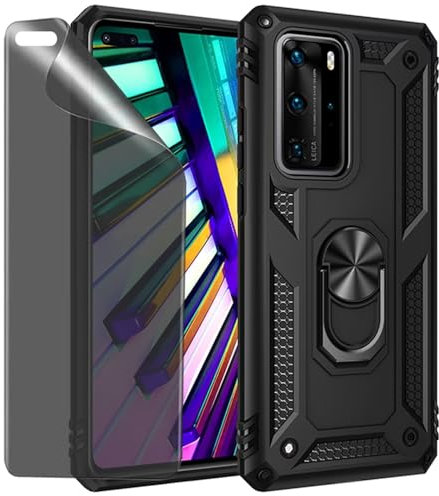 CLYDITE Hülle für Huawei P40 Pro/P40 Pro+ Hülle Schwarz handyHülle mit Anti-Spähen Privatsphäre Schützen Folie Blickschutzfolie