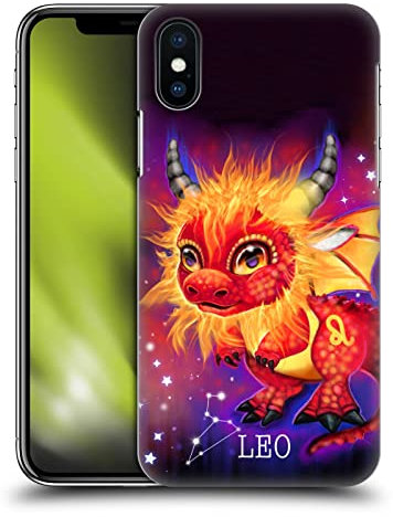 Head Case Designs Offizielle Sheena Pike Leo Lil Dragonz Tierkreiszeichen Drachen Harte Rueckseiten Handyhülle Hülle Huelle kompatibel mit Apple iPhone X/iPhone XS