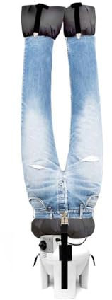 Bügelpuppe Basis mit Höhenverstellung und Rädern trocknet und bügelt automatisch Hosen, Jeans, kurze Hosen, militärische Hosen mit warmer Luft 2 Programme Garantie 5 Jahre Energieklasse A ++ SA08 INOX