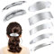 Cinaci 7 Stück Einfache Rechteckige Oval Silber Automatische Feder Französisch Metall Haarspangen Haarspangen Haarklammern Griffe Zubehör für Frauen Mädchen