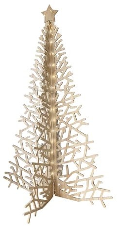 Deko AS GmbH Vollholz Weihnachtsbaum aus Fichtenholz 124cm mit kleineren Beschädigungen - 62237-B Super Sonderpreis (124)