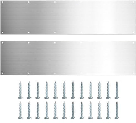 2 Stainless Steel Kick Plate, Stainless Steel Kickplate Door Protection, Kickplates for Exterior Doors, Metal Kick Plate, Door Kick Plate Kick Plates for Exterior Doors
