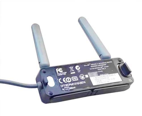Originale per Xbox360 Wireless Network WiFi Adattatore USB Dual Band N Ricambio per Xbox 360 Elite Arcade Premium Core Fat Video Game Console, Due Antenne LAN Scheda di Rete Internet Adaptor, Nero