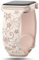 Yoohoo Floral Silikon Armband Kompatibel mit Apple Watch Armband 38mm 40mm 41mm 42mm 44mm 45mm 46mm 49mm für Damen, Graviertes Floral Ersatzarmband für iWatch SE 10 9 8 7 6 5 4 3 2 1 Ultra
