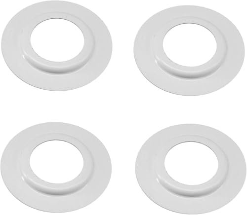 Lampshade Reducer Ring- Metal Light Fitting Lamp Shade Adaptor Rings for ES/E27 to BC/B22 Plate, Washer/Converter for Light Shade (White, 4 Pack)