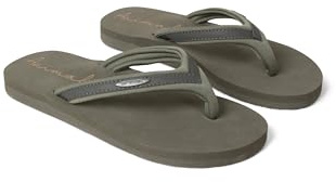 Animal Swish Womens Lightweight Flip-Flops Dark Khaki 8