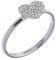 Holyart Ring Amen Herz rodinierten Silber, 16 mm (0.63 inc.) - DE 50