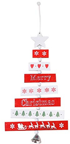 CVZQTE Baumschmuck aus natürlichem Holz für das neue Jahr 2020, Weihnachtsdekoration, hängende Party, Heimdekoration