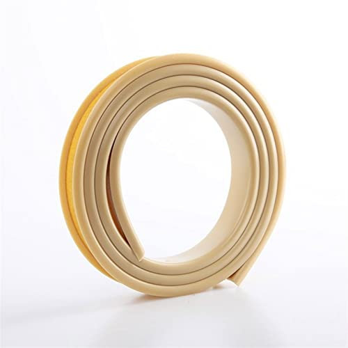 Flexible, selbstklebende Kanalkantenleiste, 6 m, für Schrank, Sperrholz, Tischkantenschutz, 15 mm Breite, Beige