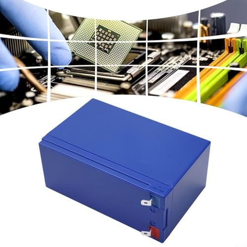 Battery Case without Battery, Holder Storage Box For 12V 7Ah Battery, Fit 18 650 Cells, Nickel Strip(only box-blue)