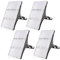 4 PACK LED Strahler Außen 300W, Superhell 30000LM Scheinwerfer, 3000K Warmweiß Außenleuchte IP65 Wasserfest Fluter für Hinterhof Auffahrt Garage Flur Garten