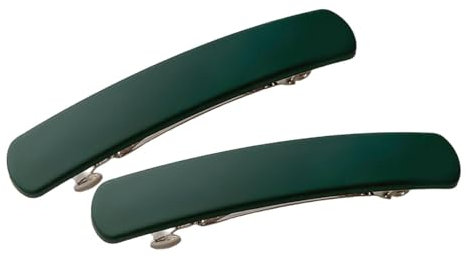 Baoblaze 2 Stücke Haare Barrettes für Frauen, Lady Spring French Hair Clips, GrÜn