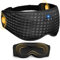 VEROA Bluetooth Sleep Eye Mask Headphones - Cotton 3D Black Blackout Eye Mask for Sleeping with Bluetooth Headphones - V5.4 Adjustable Music Headband Earphones Sleep Aids for Adults