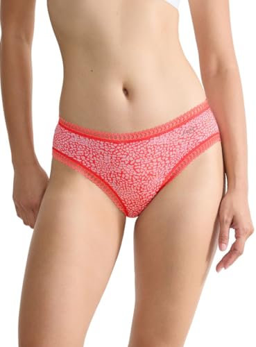 GO Crush Hipster Briefs (3 Pack) Coral Pattern/Coral/Yellow Orange S - 10