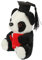 Kisangel Neuartige Panda-Puppe Kuscheltier pummeluff Kuscheltier beschwertes Kuscheltier Panda mit Abschlusskappe Kuscheltier Panda Panda Toy Abschluss vorhanden Plüsch