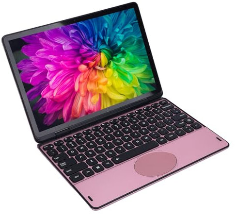 Laptop Convertibile da 11 Pollici, Computer per Laptop 2 in 1 con Touchscreen FHD a 360 Gradi, 32 GB DDR4 RAM 128GB SSD, Processore da (Oro rosa)
