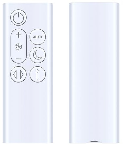 TCNOUMT Télécommande de rechange pour ventilateur de nettoyage compatible avec purificateur d'air Dyson Cool Gen1 TP10, blanc