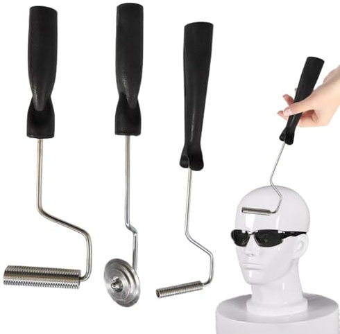 Kit de rouleaux en alliage d'aluminium et fibre de verre – Lot de 3 outils de plastification avec rouleaux à bulles et poignées ergonomiques | Outils de palette parfaits pour la résine époxy, la