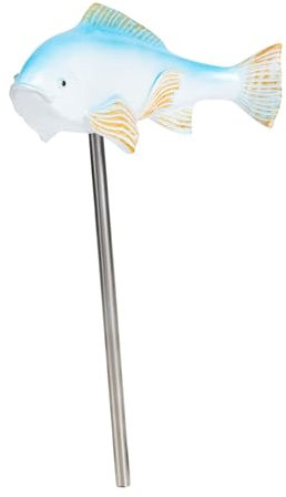 Toyvian Ornement de Poisson Résine pour Jardin Décoration Colorée pour Courtyard Statue Résine de Poisson Design Unique