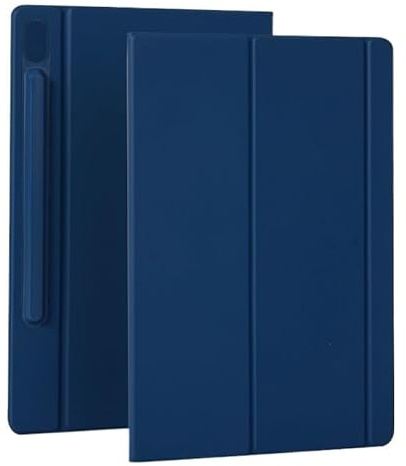 MEFEPLPBZC Smart Tablet Case passend for Samsung Galaxy Tab S6 10.5 T860 T865 2019 Ultradünne magnetische Standabdeckung mit Stifthalter(Blue)