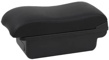 Armlehne Box Für VW Für Polo 9N 3 Mk4 2002-2009 Auto Armlehne Box Innen Retrofit Lagerung Zubehör(A2 black line No USB)