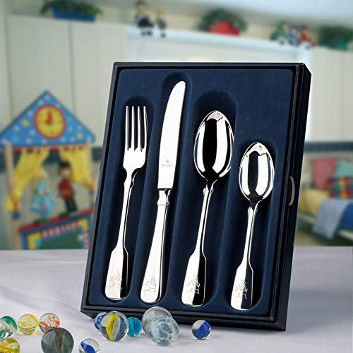 WILKENS Spaten 4-tlg. Kinderbesteck 925 Sterling Silber