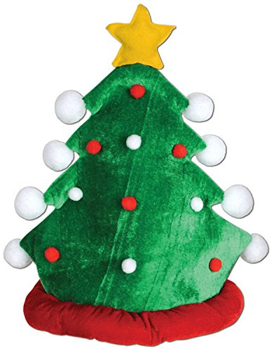 Beistle 1-Pack Plüsch Weihnachtsbaum Hut