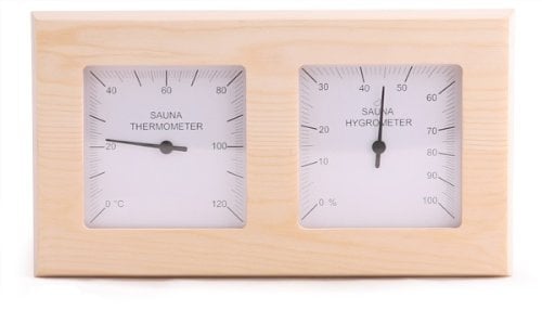 Top Kombigerät Sauna Thermometer mit Hygrometer für Sauna, Dampfsauna, Biosauna und Infrarotkabine