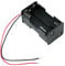 AA x 4 Open Battery Holder Box 2+2 150mm Wires Leads