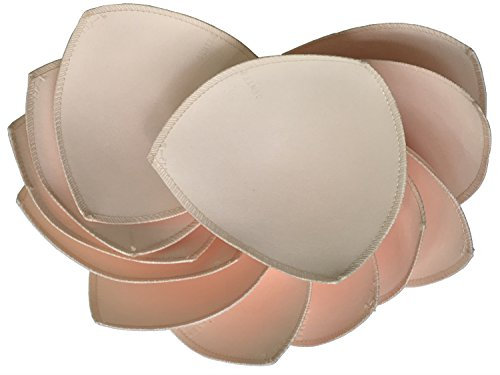 Fengyuan 6 Paar BH-Pad Insert für Sport-BH oder Bikini Tops 5X5 Zoll (Beige)