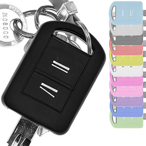 Soft Case Silikon Schutz Hülle Auto Schlüssel Schwarz kompatibel mit Opel Combo C Corsa C Meriva A Tigra TwinTop