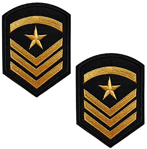 lot 2 ecusson militaire usa sergent aviateur thermocollant 10x7cm patche badge