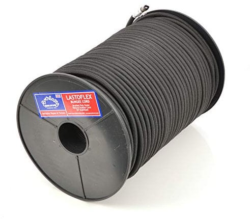 Everlasto 'Lastoflex' Elastic Bungee Cord Shock Cord Rope Black 8mm x 100M