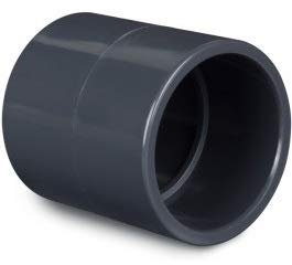 MANICOTTO RIGIDO A INCOLLARE Ø 50 MM PER TUBI IN PVC LAGHETTO STAGNO PISCINA