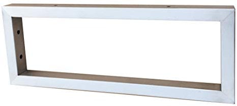Sunload - Consolle per lavabo, in acciaio inox spazzolato (400 x 150 mm)