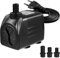 POPETPOP Wasserpumpen Aquarium Pumpe : 25W 1800L/H Tauchpumpe Klein mit 3 Düse & 2 m Netzkabel Aquariumpumpe Springbrunnenpumpe für Aquarien Teich