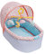 Manhattan Toy Stella Collection Weiches Babypuppenbett mit abnehmbarem Baldachin und Handy für 30,48 cm bis 38,1 cm Babypuppen, Klein