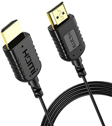 Cable HDMI 8k Ultra HDTV, HDMI 2.1 High Speed Cable 48Gbps 8K@60Hz & 4K@120Hz/144Hz 3D eARC HDR Dynamic Thin HDMI Cable para Xbox X/S,PS4,PS5,Soundbar,Apple TV,Blu-ray Player,Computer,Monitor
