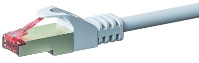 Danicom CAT 6 Netzwerkkabel LSOH - S/FTP - 1 m - Weiß | POE, Ethernet, LAN, Patchkabel, Datenkabel, RJ45 - für Serverschränke, Switches, Router, Modems!