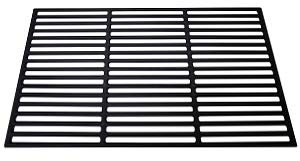 Einfeben Grillrost Gusseisen Emailliert Eckig Grillgitter Grill,Grillrost Grillflaeche, Gussrost Grillrostprofi für Gasgrill, Holzkohlegrill, 54 x 34 cm