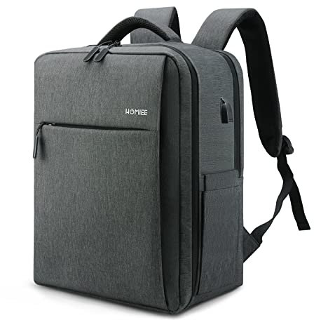 HOMIEE Cabin Bags 40x30x20 Underseat Carry On Travel Backpack for Wizz Air, EasyJet Flight Approved Hand Luggage Rucksack Casual Daypack School Bag Cabin Size 24L (Grey)