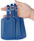 Vividwise Lot de 3 étiquettes à bagages avec carte d'identité en cuir pour bagages, bagages, accessoires de voyage (bleu)