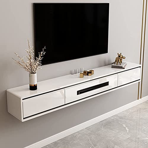 Vendics An Der Wand Befestigtes Fernsehgerät, Schwimmender Fernsehständer, An Der Wand Befestigter Unterhaltungszentrum-Medienkonsolenschrank, Mito-/Video-Aufbewahrungsregal Für Das Xbox-Wohnzimmer/
