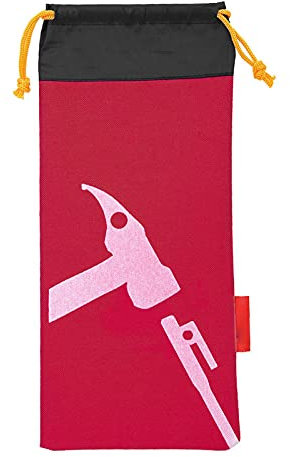 Horoper Tent Peg, Bag Camping Portable Tent Stakes Bag Hammer Nail Pouch For Hiking Camping Tent Hammers And Other Accessoris(Wine Red)