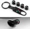 Enjoliveurs pour Voiture 4PCS Car Leather Valve Caps Compatible with Fiat 500 500e 500c 500l 500x Styling Accessories (L)