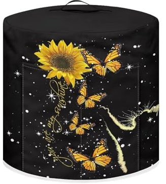 Hinthetall Cat Paw Sunflower Pressure Cooker Cover with Pocket Kitchen Decoration Electric Pressure Cooker Cover Dustproof Pressure Cooker Cover Rice Cooker Air Fryer Cover Protector