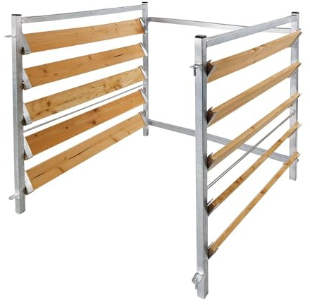 bellissa Erweiterungsset Komposter Holz & Metall verzinkt 102x5,4x100 cm | plus 1 m³ zusätzliches Volumen durch Stecksystem für Komposthaufen aus Seitenteilen & Verbindungsstreben