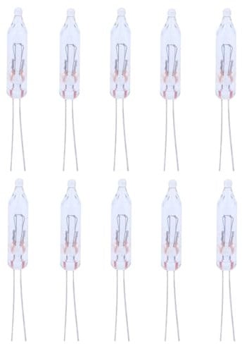 ShuoHui Ersatzbirne/für Minilichterketten, Glühlampe, 5V, 0.14A 0.7W / Blister/Steckfassung, Warm weiß DIY (50)