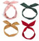 Hair Bands,Head Band, 4PCS Solid Color Wired Hair Tie Twist Bow Headband Rabbit Ear Wire Hairbands Yoga Head Wraps Hair Holder Accessory For Women And Girls